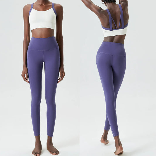 Yoga suit set two-piece fitness sportswear tight fitting base coat